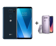 LG V30 niebieski + etui Ringke Fusion Crystal View - 454025 - zdjęcie 1